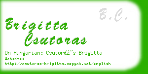 brigitta csutoras business card